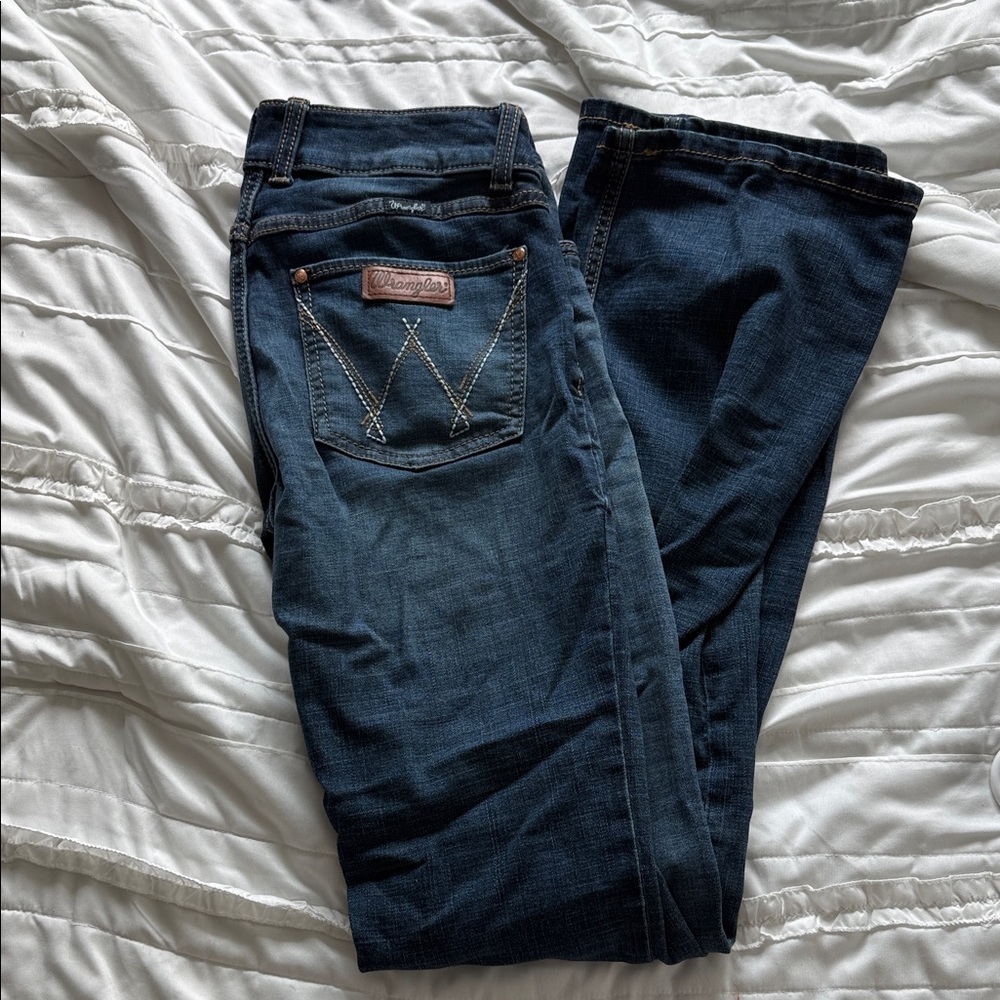 Wrangler Women’s Dark Blue Bootcut Jeans